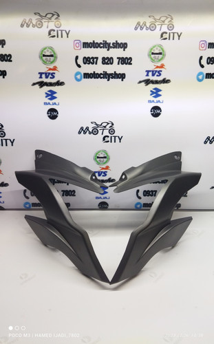 قاب ( فلاپ ) بغل کنسول بلوری چراغ موتور اپاچی 150 ، 60 و 180 جدید ( جفتی ) نوک مدادی