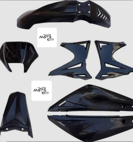 فلاپ کامل موتور سیکلت تریل روان ۲۰۰و۲۵۰ (قاب کامل) رنگ مشکی شرکتی