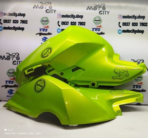 قاب ( کاور ) روی باک موتور بنلی 180 سبز فسفری ( جفتی ) اصلی