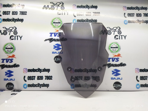 شیلد (طلق) موتور سیکلت دودی ،بدون پایه