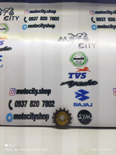 دنده (طبق) زنجیر جلو موتور شافت هوندایی تریل فلات طرح ktm کی تی ام و گلد رادیسون (سایز 520)