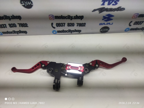 کتی و بست ترمز و کلاچ رنتال رنگ قرمز