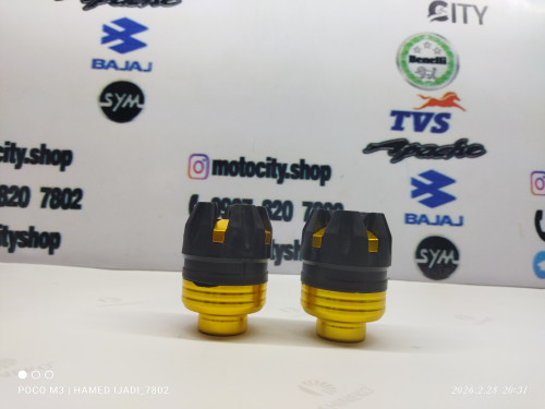 پروتکشن چرخ رنتال(جفتی)قابل نصب روی تمامی موتورها رنگ طلایی