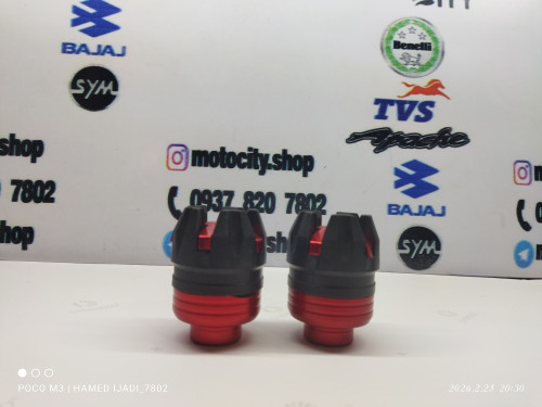 پروتکشن چرخ رنتال(جفتی)قابل نصب روی تمامی موتورها رنگ قرمز