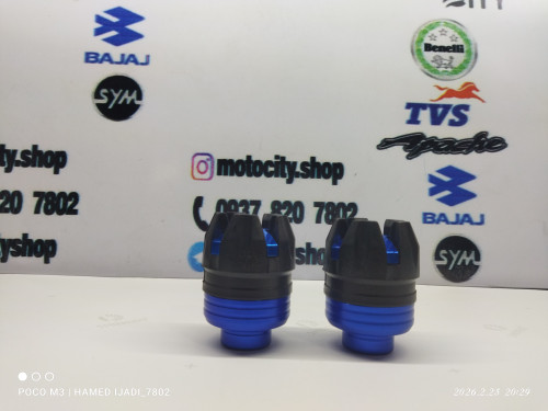 پروتکشن چرخ رنتال(جفتی)قابل نصب روی تمامی موتورها رنگ آبی