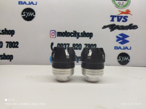 پروتکشن چرخ رنتال(جفتی)قابل نصب روی تمامی موتورها رنگ نقره ای